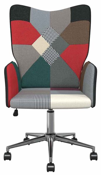 Relaxační křeslo patchwork textil 328205