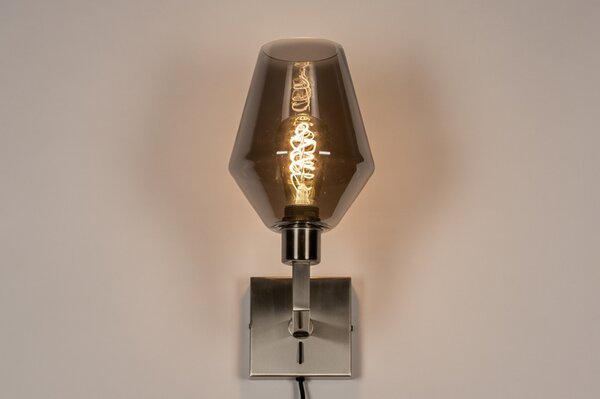 Nástěnné svítidlo do ložnice Aurelia 20 Satin Silver (LMD)