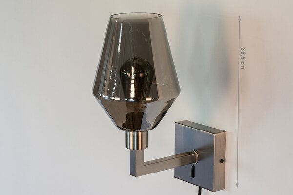 Nástěnné svítidlo do ložnice Aurelia 20 Satin Silver (LMD)