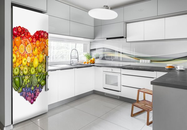 Nálepka na ledničku samolepící Ovoce srdce FridgeStick-70x190-f-73421875