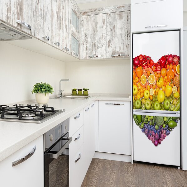Nálepka na ledničku samolepící Ovoce srdce FridgeStick-70x190-f-73421875