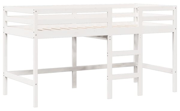 Patrová postel se střechou bílá 90 x 190 cm masivní borovice 3282059