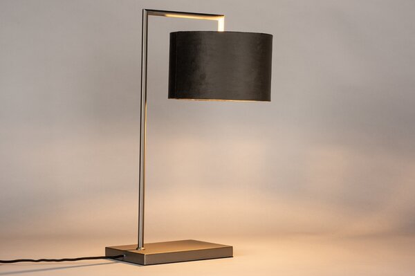 Stolní lampa Pallas Grey and Silver (LMD)