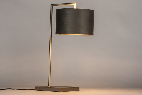Stolní lampa Pallas Grey and Silver (LMD)