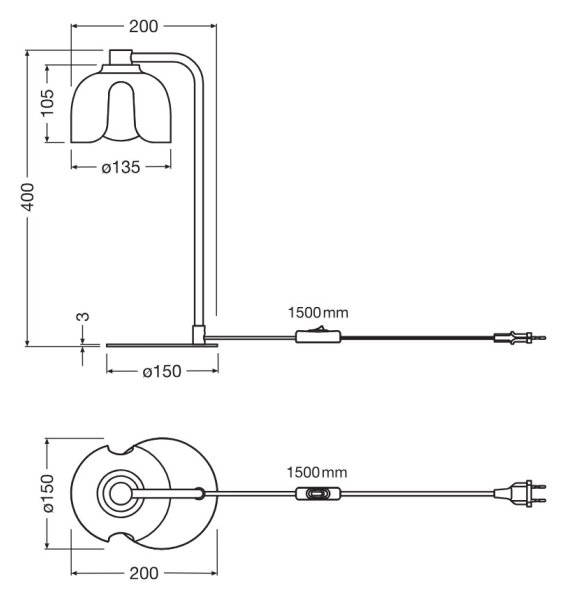 Osram - Stolní lampa DECOR COROLLE 1xG9/20W/230V zelená