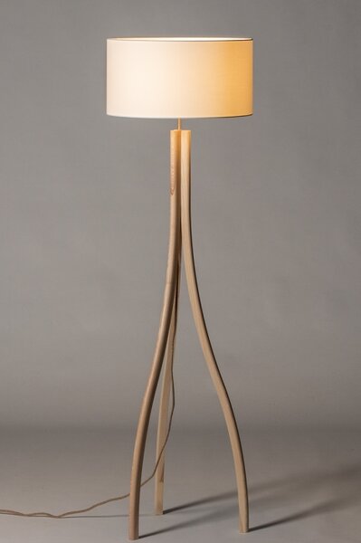 Stojací designová lampa Arbon White and Wood (LMD)