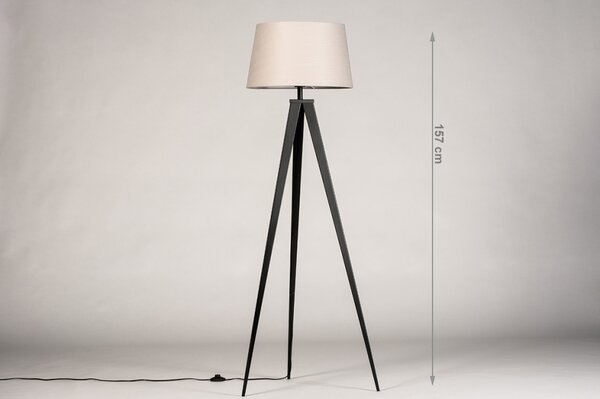 Stojací lampa Sydney Taupe and Nero (LMD)