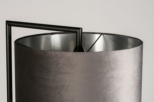 Stojací designová lampa Pallas Black and Silver (LMD)