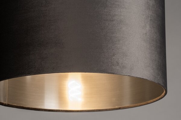 Stojací designová lampa Pallas Black and Silver (LMD)