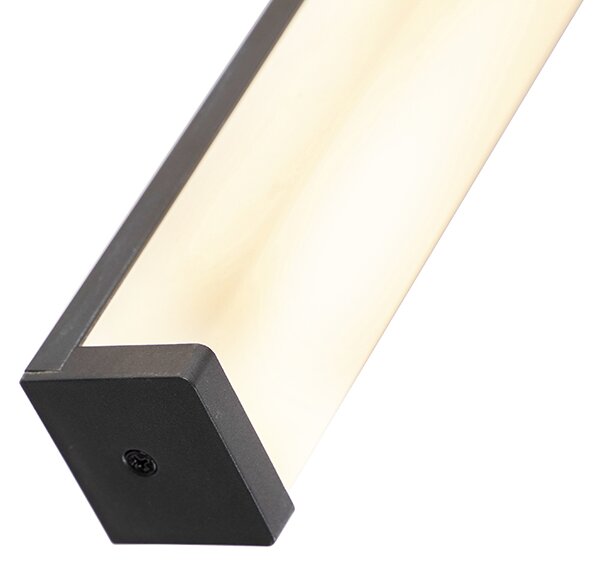 Moderní nástěnné svítidlo do koupelny černé 62 cm IP44 - Cascada