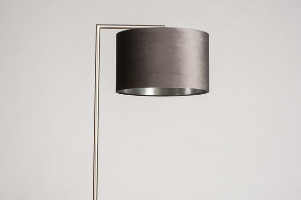 Stojací designová lampa Pallas Black and Silver Steel (LMD)
