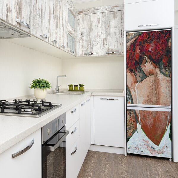 Nálepka fototapeta lednička Žena FridgeStick-70x190-f-74709044