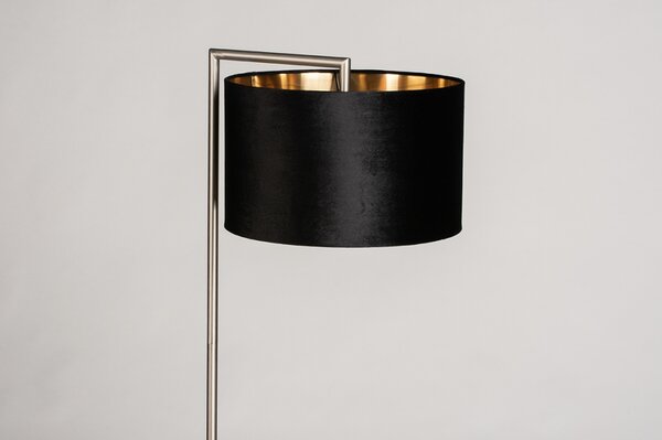 Stojací designová lampa Pallas Black and Gold Steel (LMD)