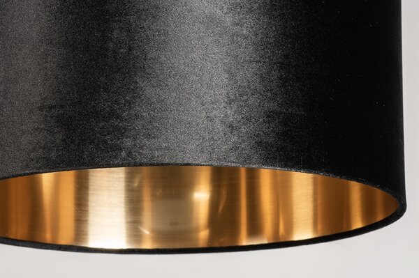 Stojací designová lampa Pallas Black and Gold Steel (LMD)