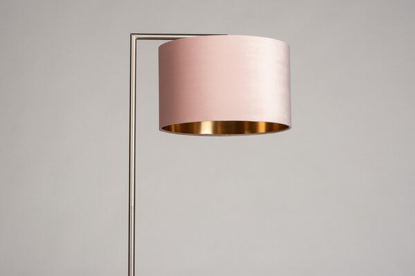 Stojací designová lampa Pallas Pink Steel (LMD)