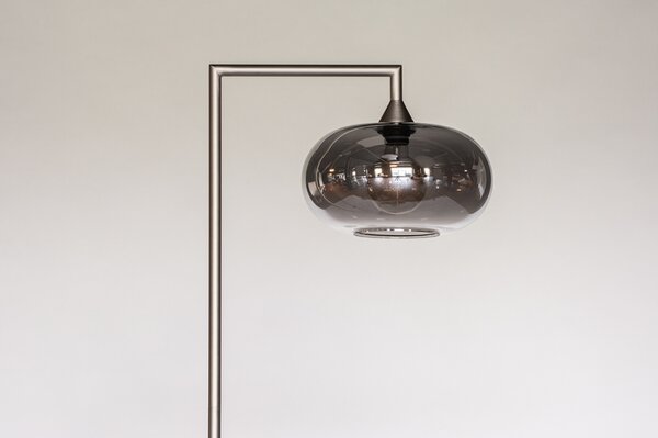Stojací designová lampa Renton Steel (LMD)