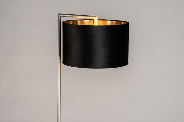 Stojací designová lampa Pallas Black and Gold Steel (LMD)