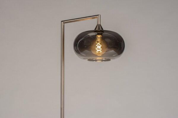 Stojací designová lampa Renton Steel (LMD)