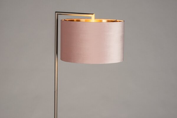 Stojací designová lampa Pallas Pink Steel (LMD)