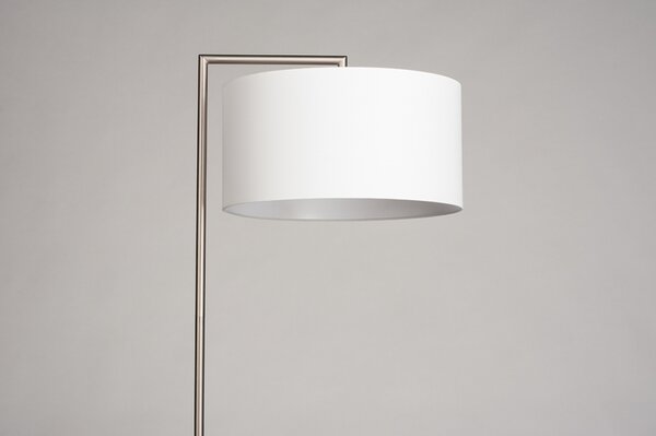 Stojací designová lampa Pallas White Steel (LMD)