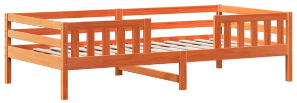 Rám postele se střechou voskově hnědý 75x190 cm masiv borovice 3282170