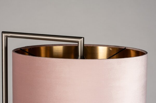 Stojací designová lampa Pallas Pink Steel (LMD)