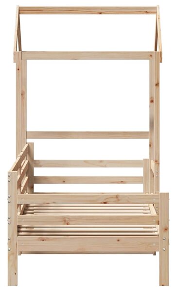 Válenda se střechou 80 x 200 cm masivní borové dřevo 3282200