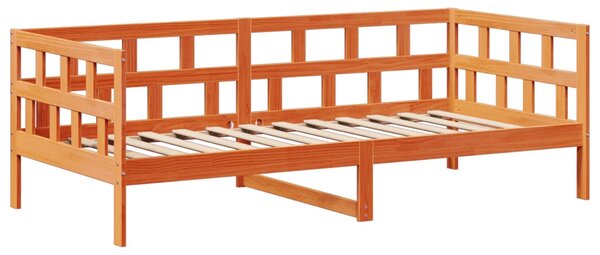 Válenda se střechou voskově hnědá 80 x 200 cm masivní borovice 3282239