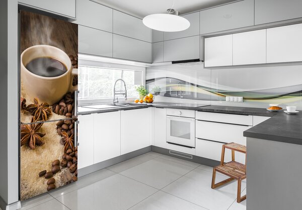 Nálepka na ledničku fototapeta Zrkna kávy FridgeStick-70x190-f-75552757