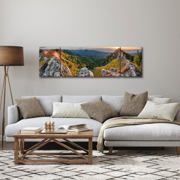 Obraz - Horská krajina (170x50 cm)