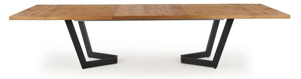 HALMAR Jídelní rozkládací stůl Massive 160/250 cm dub artisan/černý