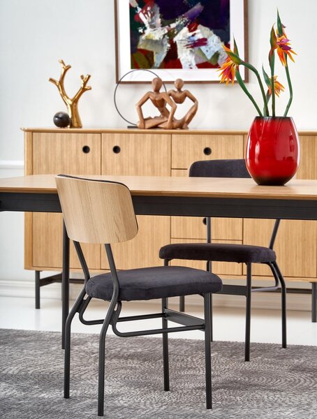 HALMAR Jídelní rozkládací stůl Smart ST 170/250 cm dub gladstone/černý