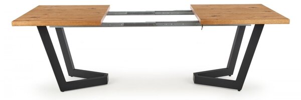 HALMAR Jídelní rozkládací stůl Massive 160/250 cm dub artisan/černý