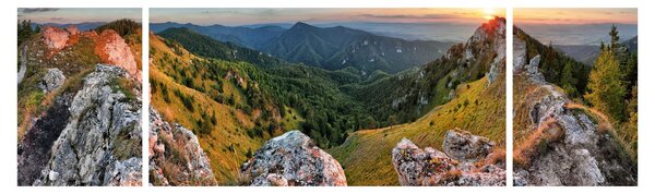 Obraz - Horská krajina (170x50 cm)
