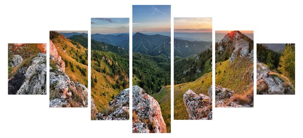 Obraz - Horská krajina (210x100 cm)