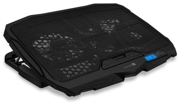 CONNECT IT CCP-2200-BK-Chladící podložka pro notebook 4x vent. 2xUSB černá/modrá