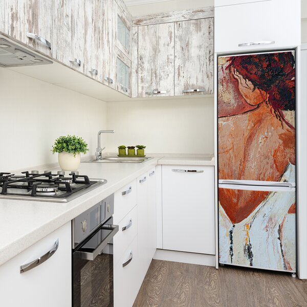 Nálepka fototapeta lednička Žena FridgeStick-70x190-f-76292912