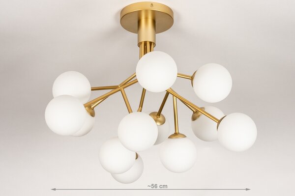 Stropní svítidlo do obýváku Element 12 Gold (LMD)
