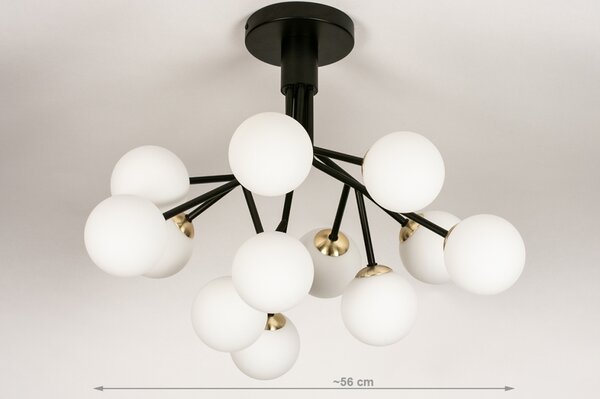 Stropní svítidlo do obýváku Element 12 Black (LMD)