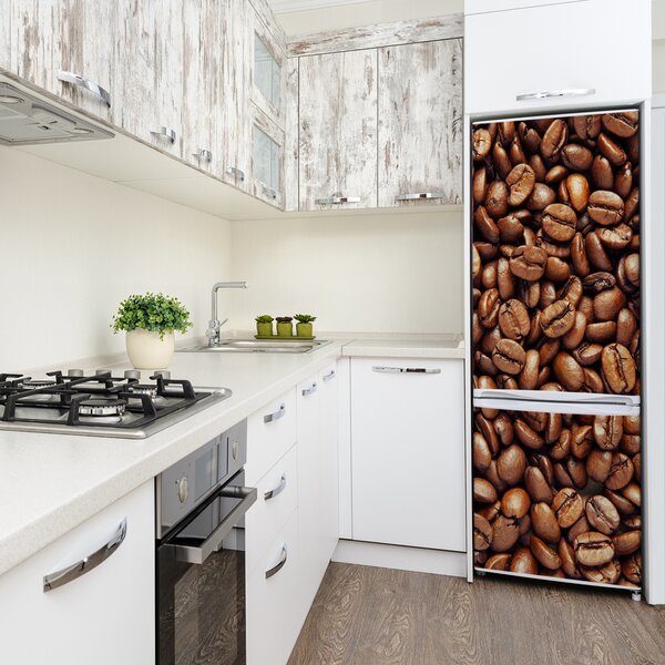 Nálepka na ledničku samolepící Zrnka kávy FridgeStick-70x190-f-77324830