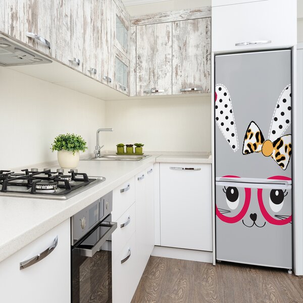 Foto tapeta na ledničku Králík v brýlích FridgeStick-70x190-f-77476697