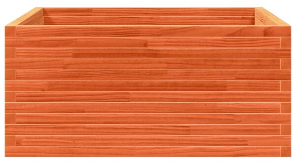 Zahradní truhlík voskově hnědý 100x100x46 cm masivní borovice 3282431