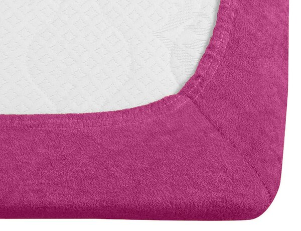 Froté prostěradlo EXCLUSIVE purpurové 90 x 200 cm