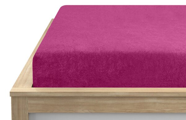 Froté prostěradlo EXCLUSIVE purpurové 90 x 200 cm