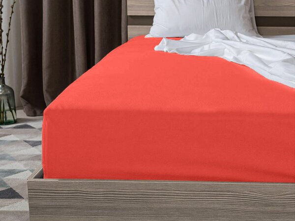 Jersey prostěradlo EXCLUSIVE oranžové 90 x 200 cm