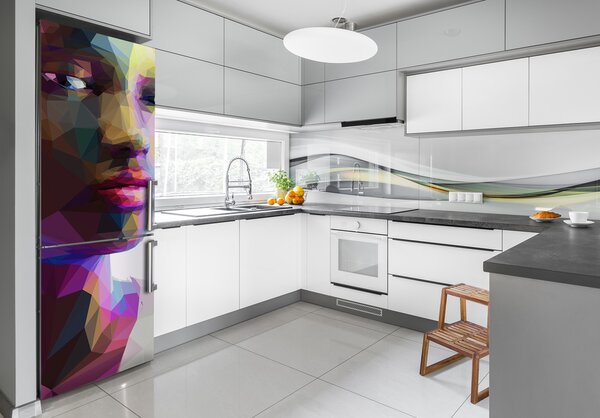 Foto tapeta na ledničku Abstrakce žena FridgeStick-70x190-f-77998165