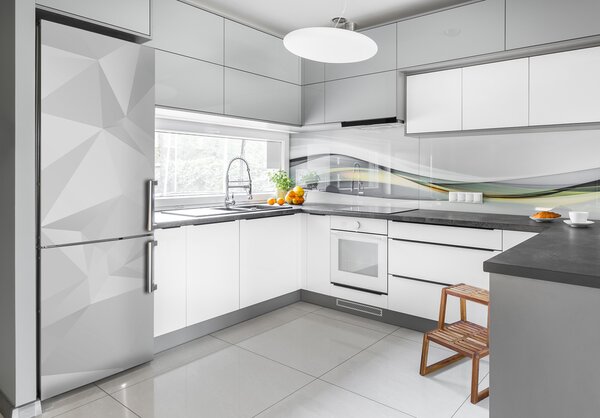 Nálepka na ledničku Abstrakce trojúhelníky FridgeStick-70x190-f-81917329
