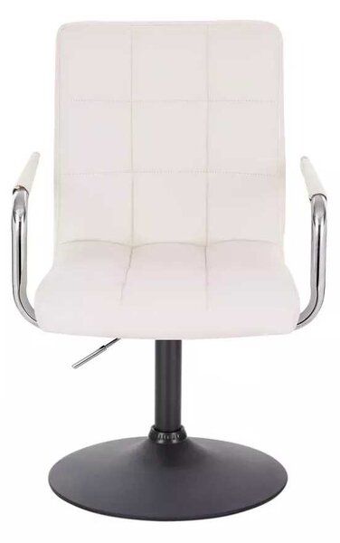 LuxuryForm DESIGN Židle VERONA na černém talíři - bílá