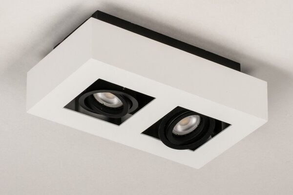 Stropní LED svítidlo do obýváku Rivolli Black and White 2 (LMD)
