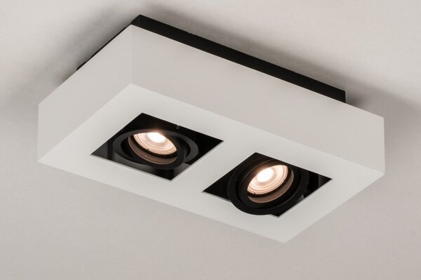 Stropní LED svítidlo do obýváku Rivolli Black and White 2 (LMD)
